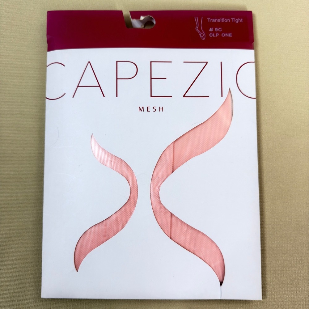 Capezio 9C Professional Mesh Transition Tights with Seams Pink Child One Size